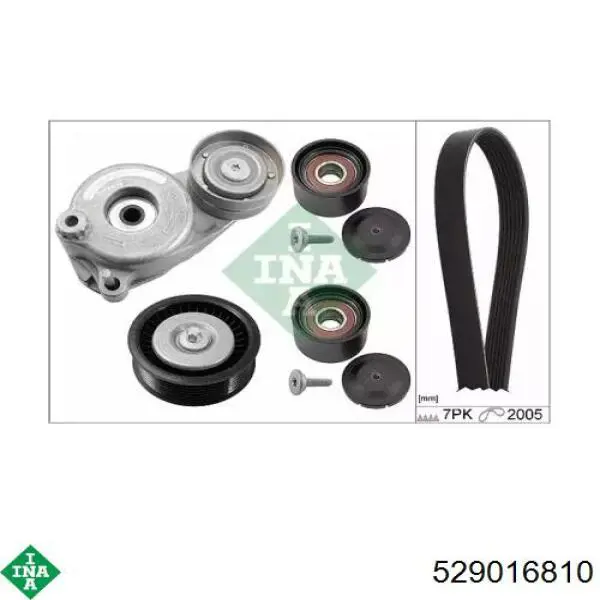 Ремінь приводний, агрегатів, комплект INA 529016810 ціна, від 220.73 USD