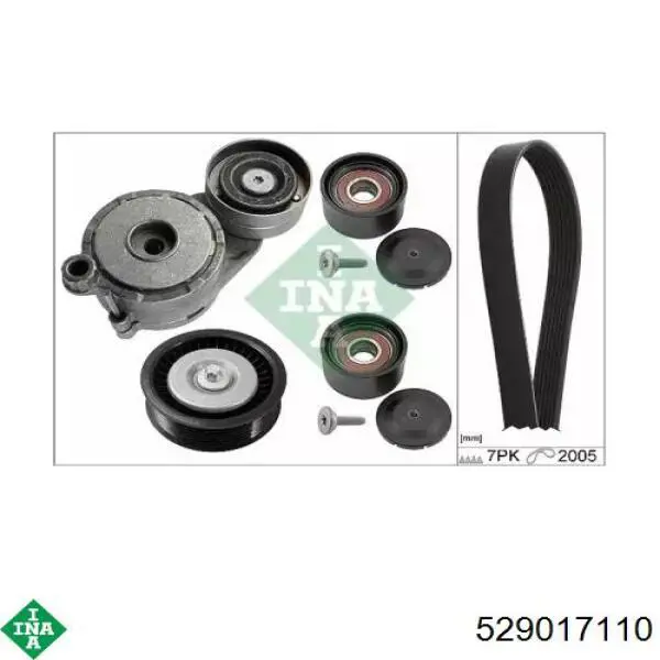 Ремінь приводний, агрегатів, комплект INA 529017110 ціна, від 124.05 USD