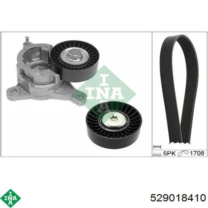Ремінь приводний, агрегатів, комплект 529018410 INA