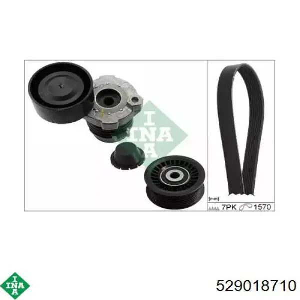 Ремінь приводний, агрегатів, комплект INA 529018710 ціна, від 78.53 USD