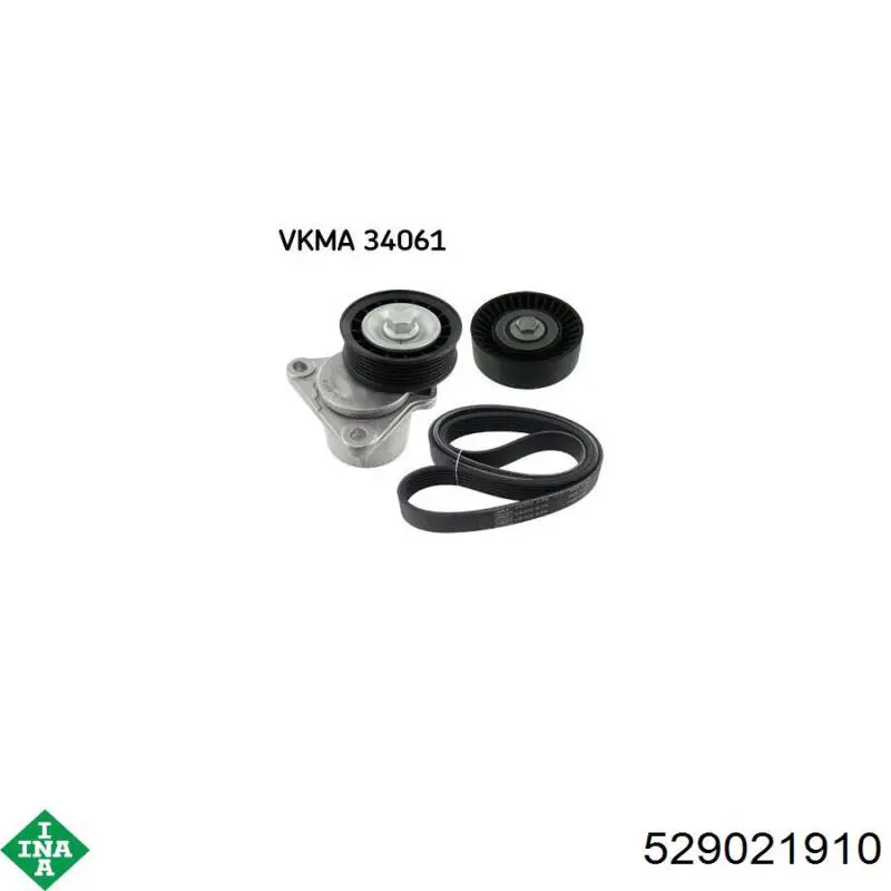 Ремінь приводний, агрегатів, комплект INA 529021910 ціна, від 109.95 USD