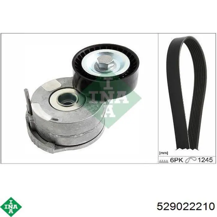 Ремінь приводний, агрегатів, комплект INA 529022210 ціна, від 50.82 USD