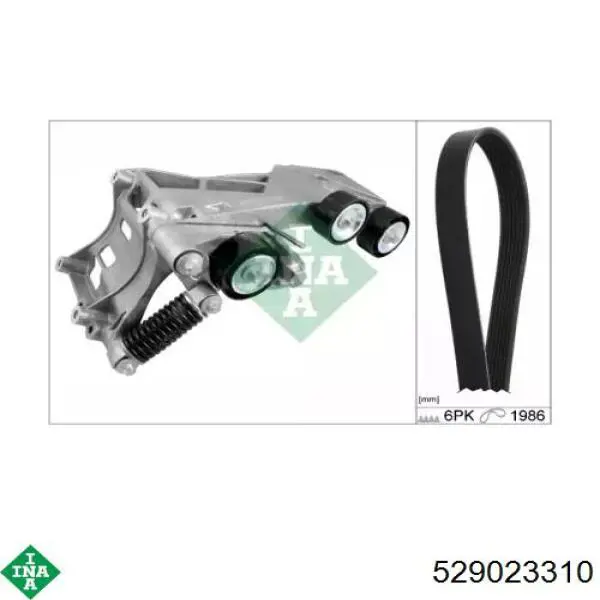 Ремінь приводний, агрегатів, комплект INA 529023310 ціна, від 249.38 USD