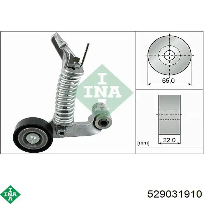 Ремінь приводний, агрегатів, комплект INA 529031910 ціна, від 79.32 USD
