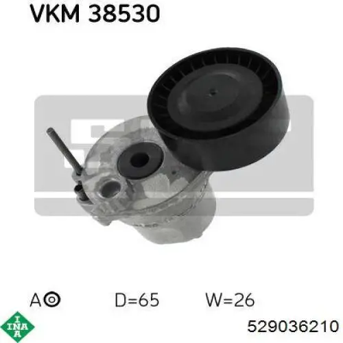 Ремінь приводний, агрегатів, комплект INA 529036210 ціна, від 89.69 USD