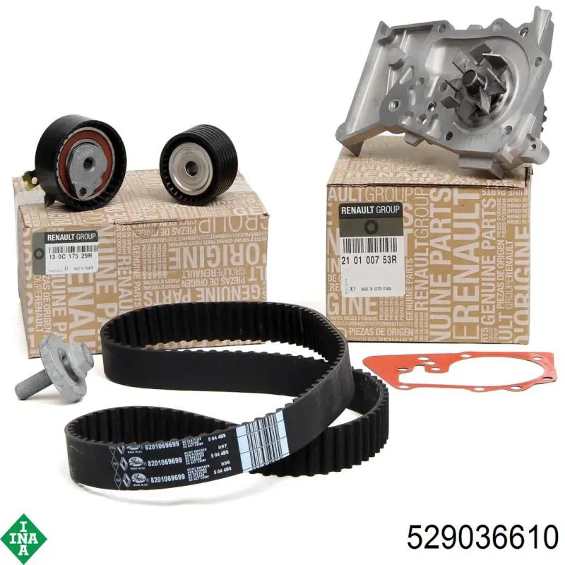 Ремінь приводний, агрегатів, комплект INA 529036610 ціна, від 84.43 USD