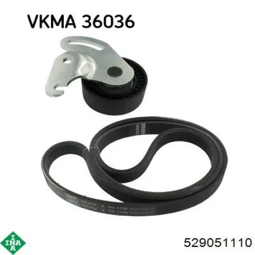 Ремінь приводний, агрегатів, комплект INA 529051110 ціна, від 54.60 USD