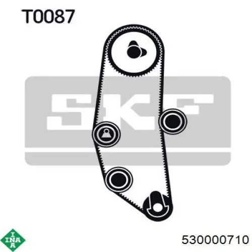 Комплект ГРМ INA 530000710 ціна, від 74.66 USD
