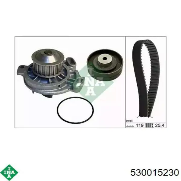 Комплект ГРМ INA 530015230 ціна, від 77.11 USD