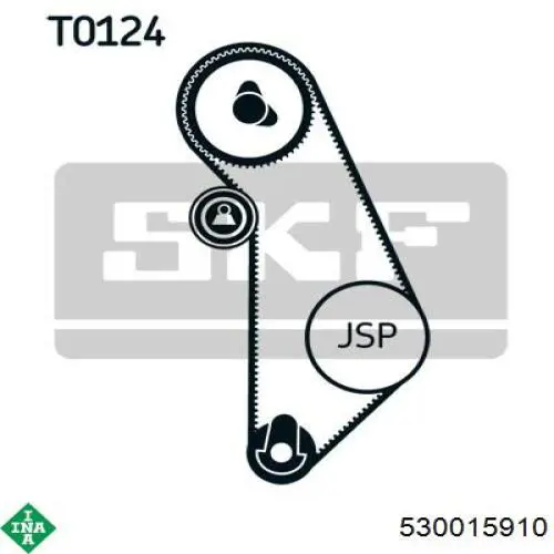 Комплект ГРМ INA 530015910 ціна, від 67.20 USD