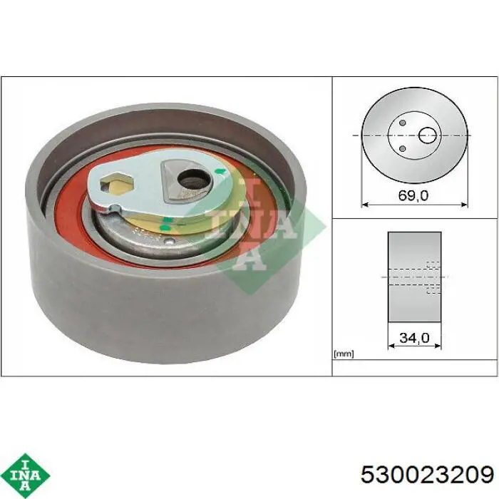 Комплект ГРМ INA 530023209 ціна, від 65.33 USD