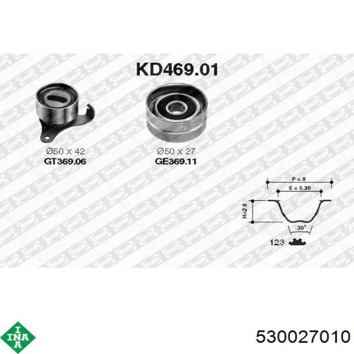 Комплект ГРМ INA 530027010 ціна, від 49.21 USD