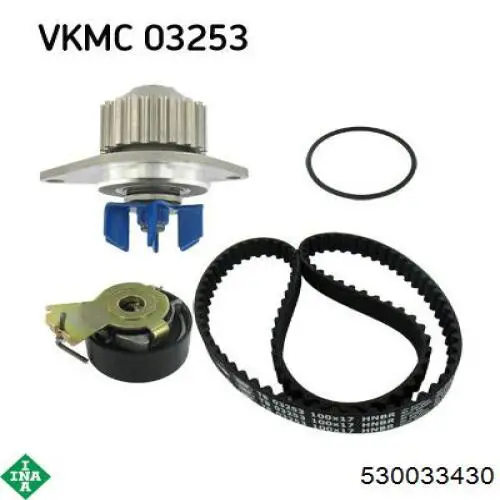 Комплект ГРМ INA 530033430 ціна, від 69.49 USD