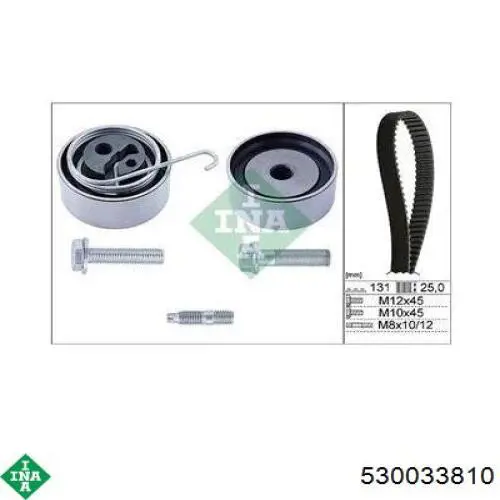 Комплект ГРМ INA 530033810 ціна, від 81.30 USD