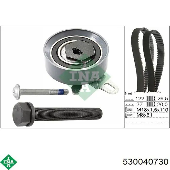 Комплект ГРМ 530040730 INA