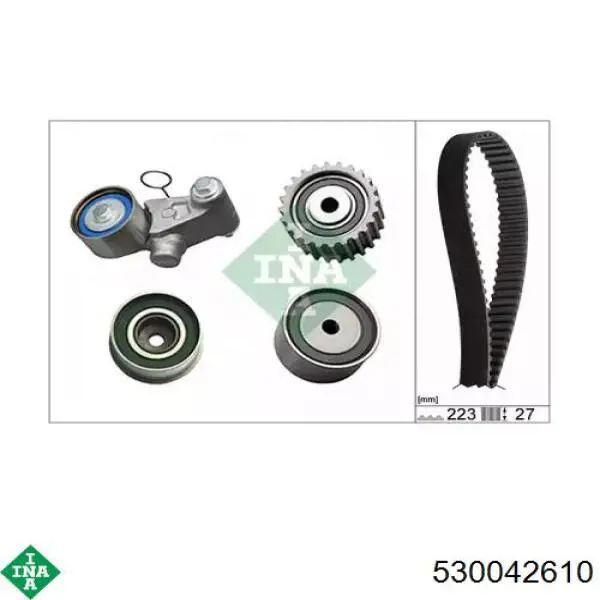 Комплект ГРМ INA 530042610 ціна, від 175.59 USD