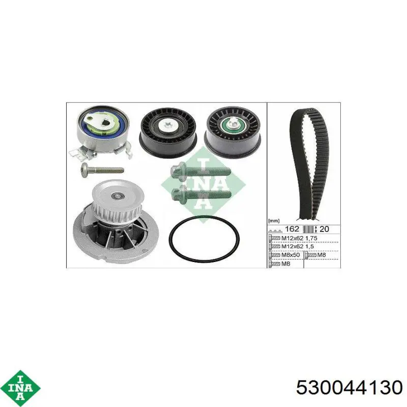Комплект ГРМ INA 530044130 ціна, від 97.99 USD