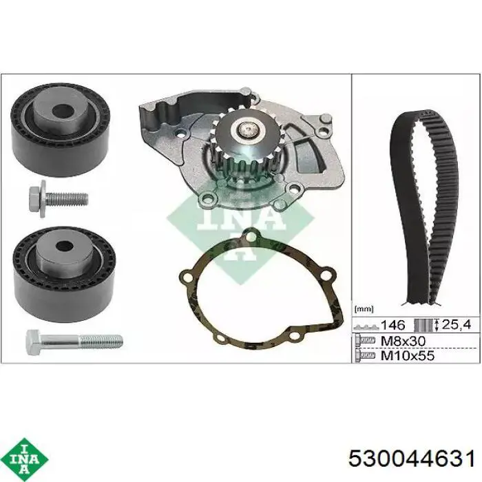 Комплект ГРМ INA 530044631 ціна, від 122.10 USD