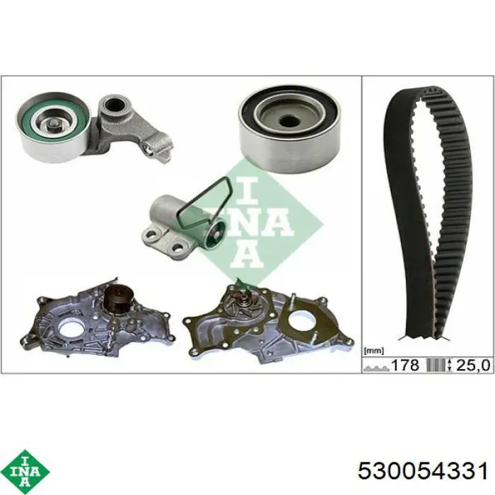 Комплект ГРМ INA 530054331 ціна, від 204.89 USD