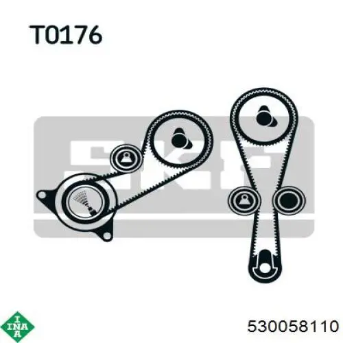 Комплект ГРМ 530058110 INA