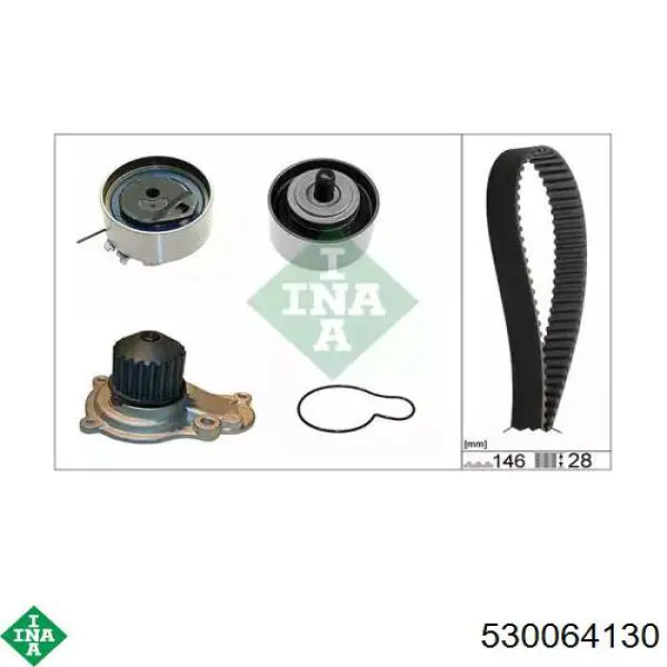 Комплект ГРМ INA 530064130 ціна, від 169.33 USD