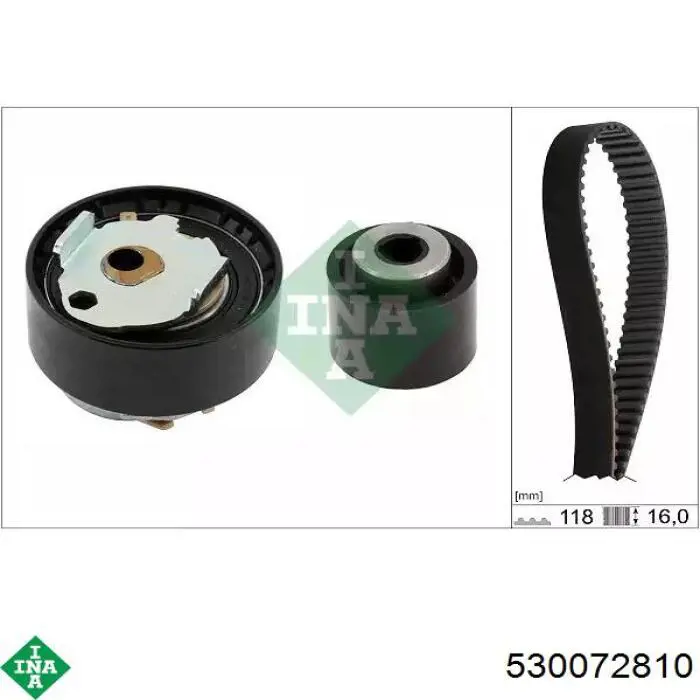 Комплект ГРМ INA 530072810 ціна, від 101.62 USD