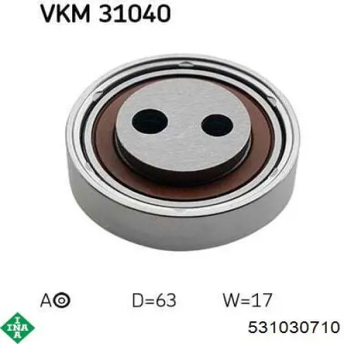 Натяжний ролик INA 531030710 ціна, від 35.88 USD