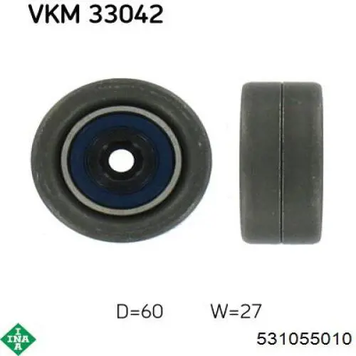 Натяжний ролик INA 531055010 ціна, від 27.38 USD