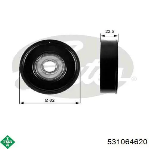 K8051594XA Mazda Ролик натяжителя ременя агрегатів