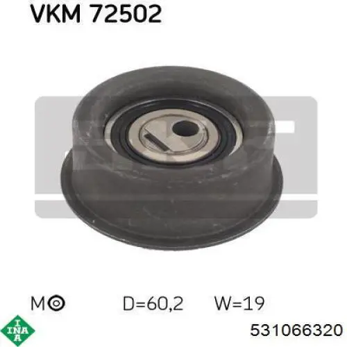 Купити 130702F600 Nissan/Infiniti Ролик натягувача ременя ПНВТ