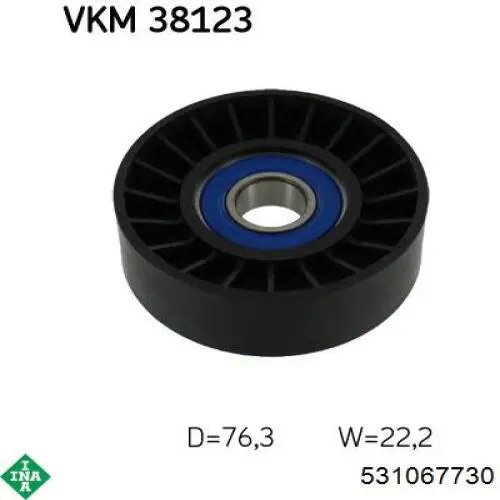 Натяжний ролик INA 531067730 ціна, від 13.54 USD