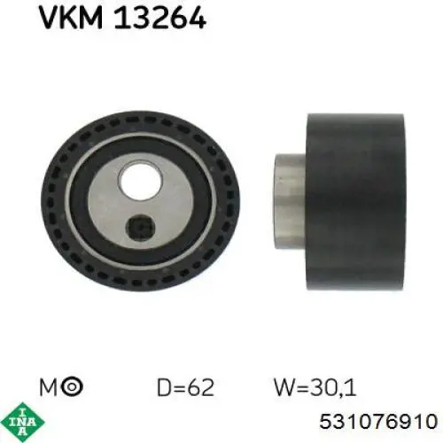 Натяжний ролик INA 531076910 ціна, від 24.94 USD