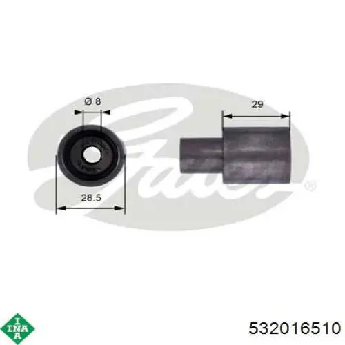 Ролик ременя ГРМ, паразитний INA 532016510 ціна, від 10.15 USD