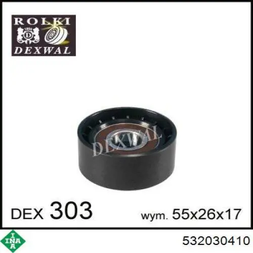 Ролик приводного ременя, паразитний INA 532030410 ціна, від 16.12 USD