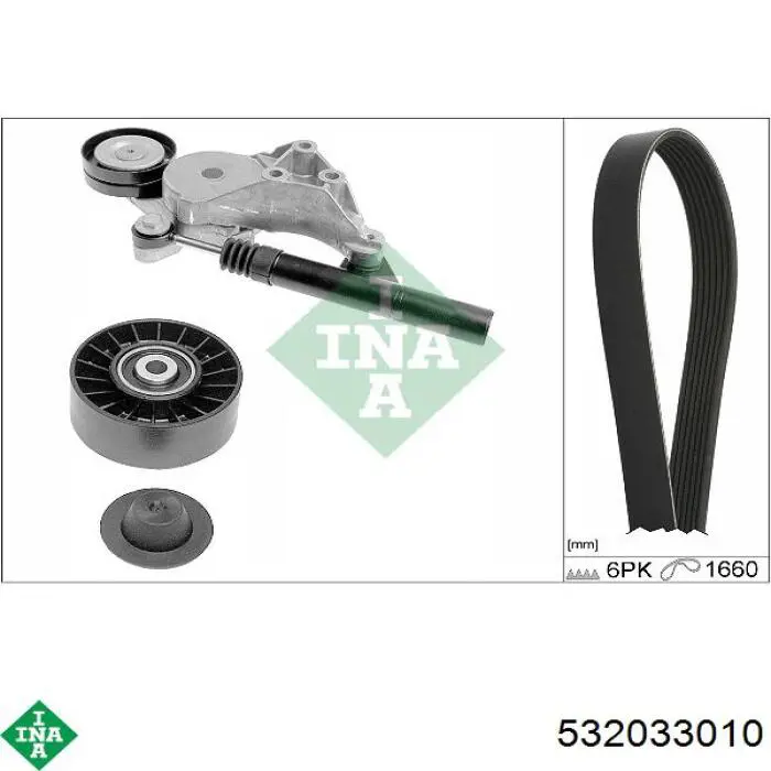 Ролик приводного ременя, паразитний INA 532033010 ціна, від 18.80 USD