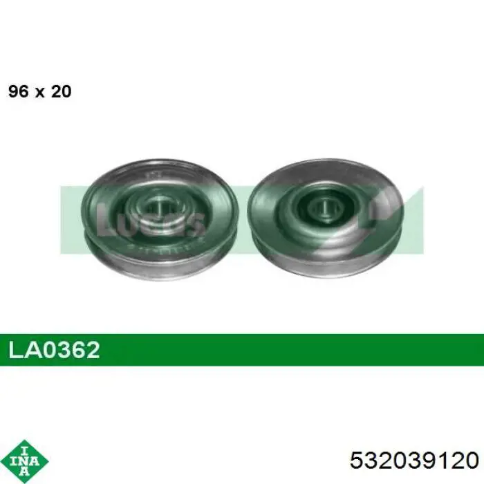 Натяжний ролик INA 532039120 ціна, від 38.67 USD