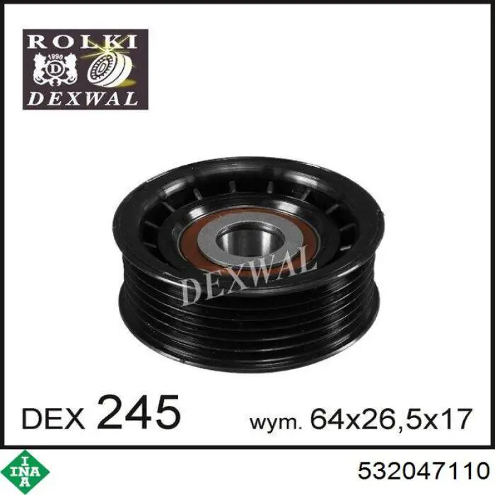 Ролик приводного ременя, паразитний INA 532047110 ціна, від 16.95 USD