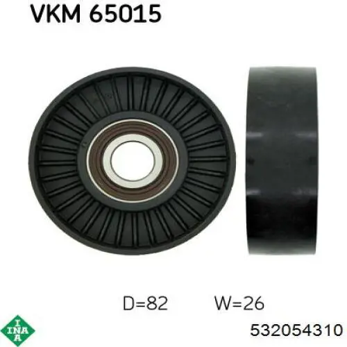 Ролик приводного ременя, паразитний INA 532054310 ціна, від 9.23 USD