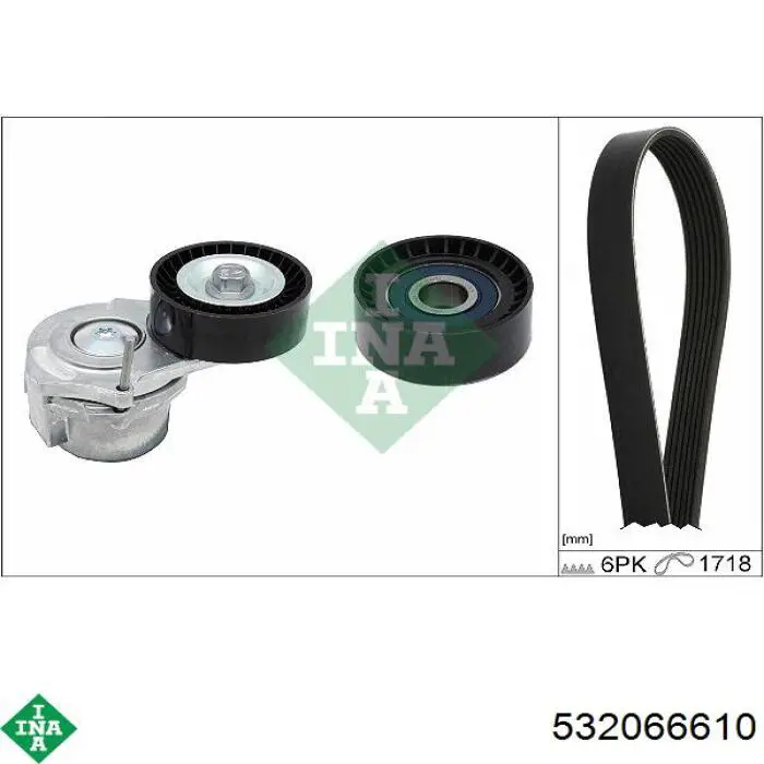 Ролик приводного ременя, паразитний INA 532066610 ціна, від 13.47 USD