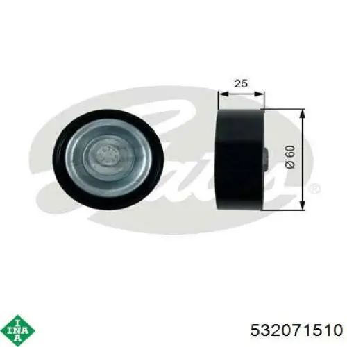 Ролик приводного ременя, паразитний INA 532071510 ціна, від 15.18 USD