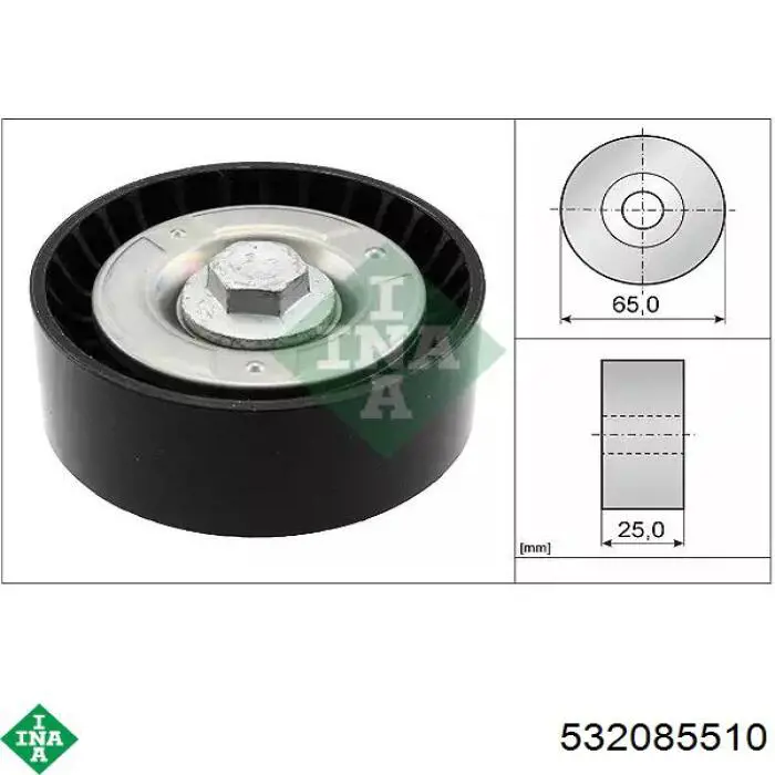 Ролик приводного ременя, паразитний INA 532085510 ціна, від 16.22 USD