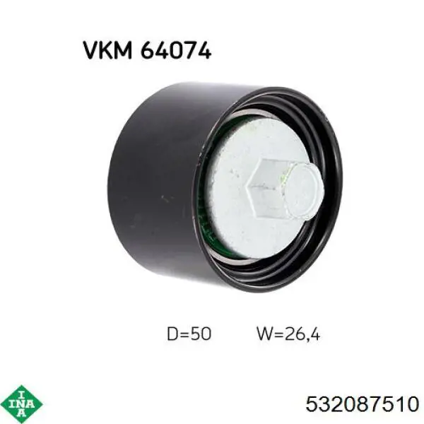 Ролик паразитний ГРМ 532087510 INA