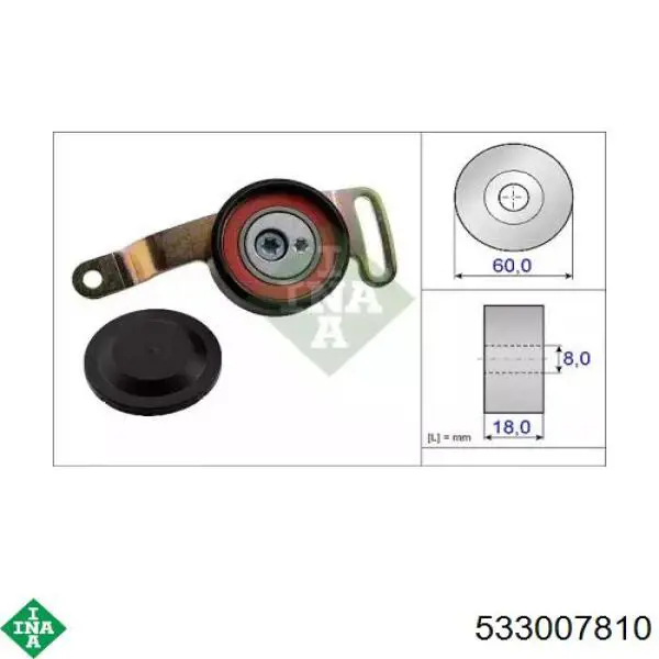 Натягувач приводного ременя INA 533007810 ціна, від 38.74 USD