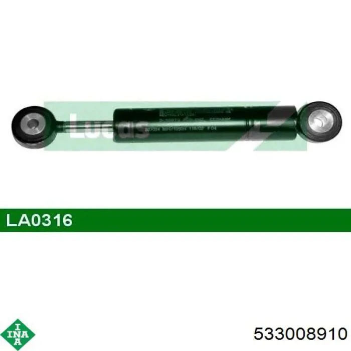 Демпфер натяжителя привідного ременя INA 533008910 ціна, від 29.21 USD