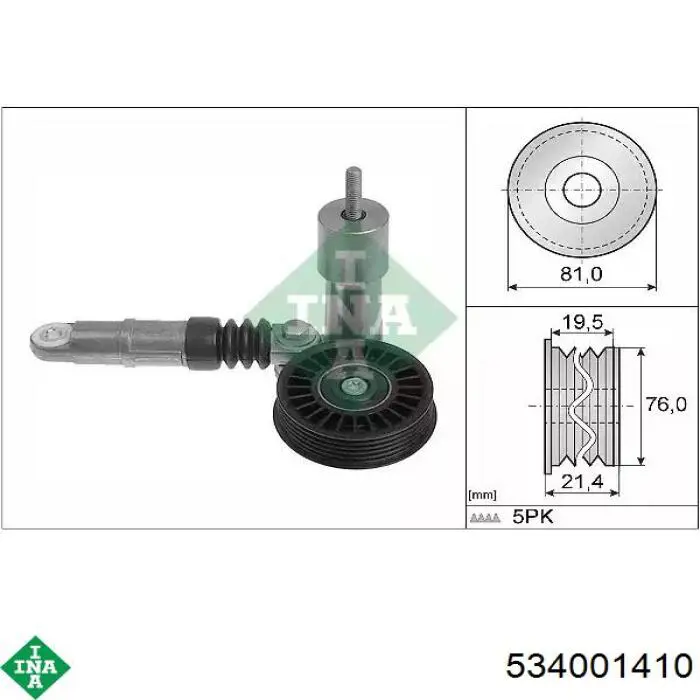 Купити 534001410 INA Натягувач приводного ременя