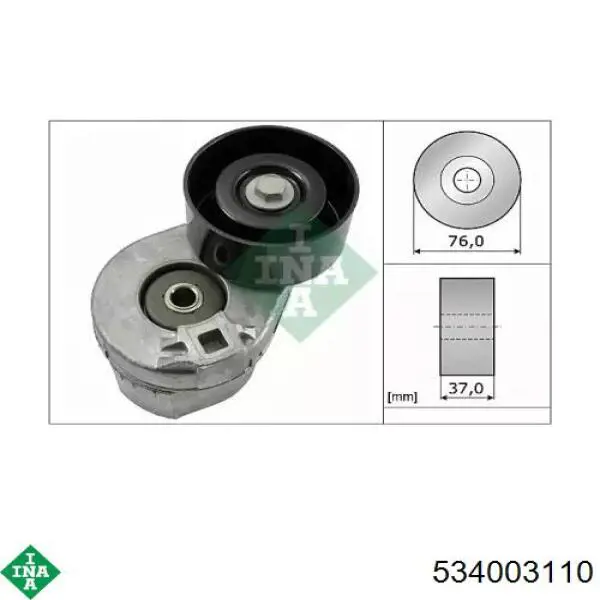 Натягувач приводного ременя 534003110 INA