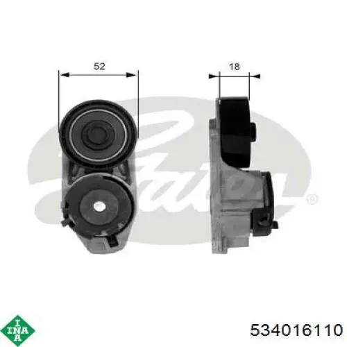 Натягувач приводного ременя INA 534016110 ціна, від 9.85 USD