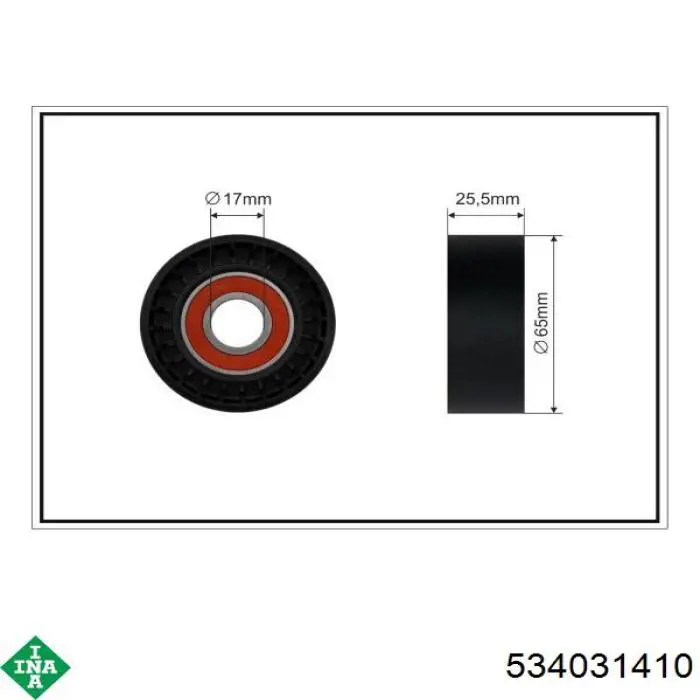 Натягувач приводного ременя INA 534031410 ціна, від 38.00 USD