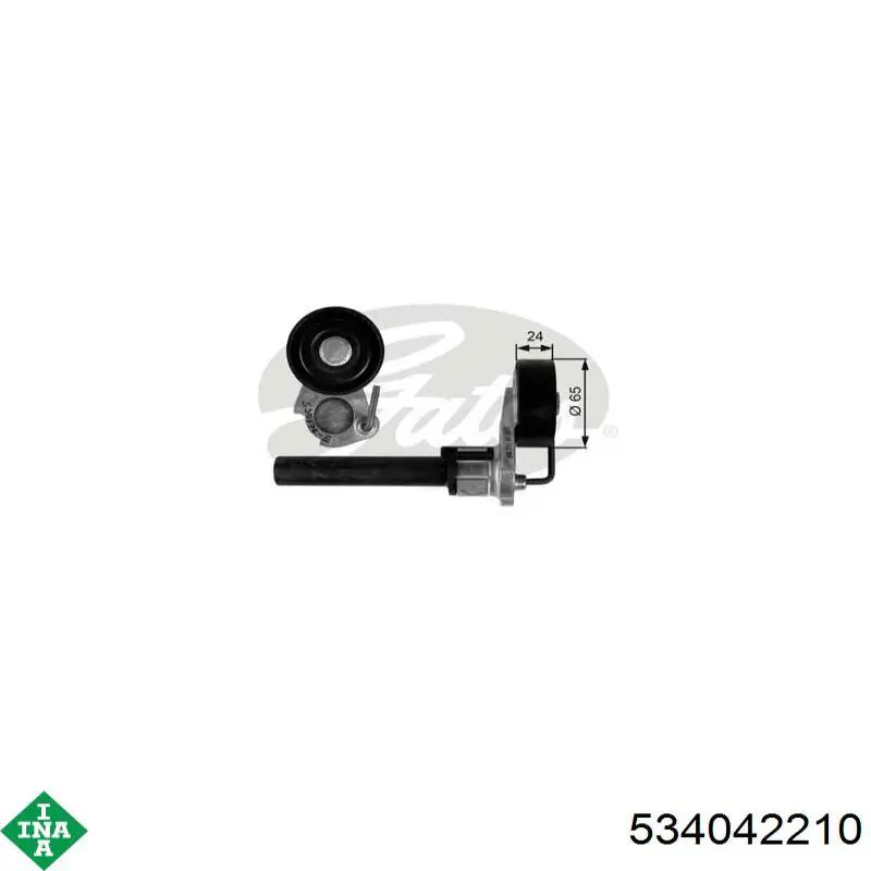 Натяжний ролик INA 534042210 ціна, від 58.15 USD