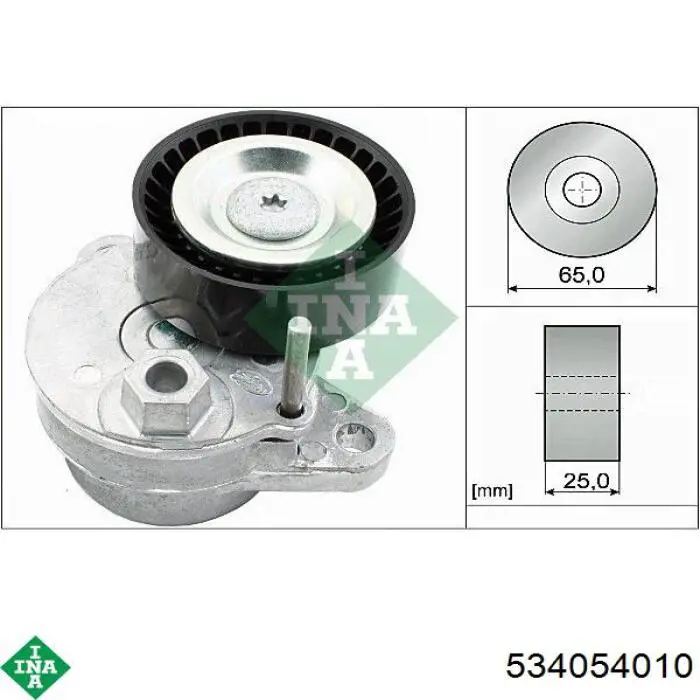 Натягувач приводного ременя 534054010 INA